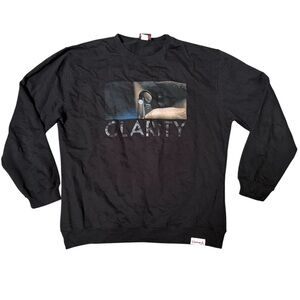 Diamond Supply Co Sweatshirt Men Size XL Black Crewneck Graphic Clarity Preowned